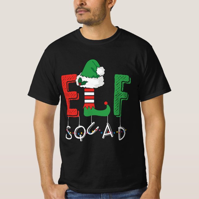 Elfskopf Weihnachten T-Shirt (Vorderseite)