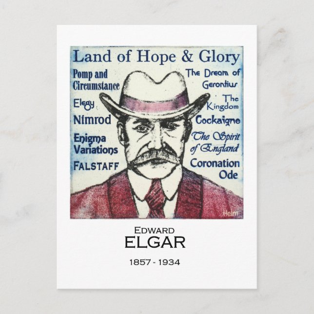 Elgar Postkarte (Vorderseite)