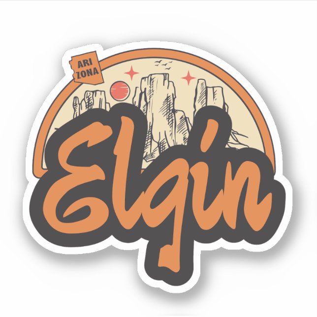 Elgin, Arizona Sticker (Vorderseite)