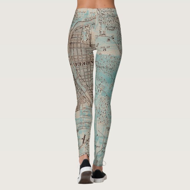 Elgin Illinois 1870 flechten Leggings (Rückseite)