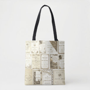 Elgin Illinois 1880's Sepia Club Einladungen Party Tasche