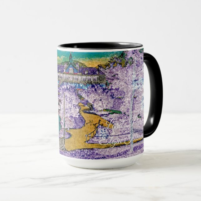 ELGIN ILLINOIS LORDS PARK PAVILION 1920S Oster Tasse (VorderseiteRechts)