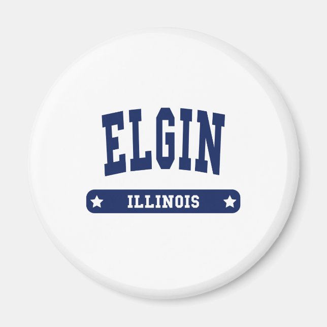 Elgin Illinois Uni Style T-Shirts Magnet (Vorne)