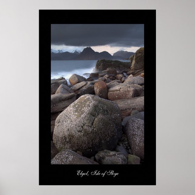 Elgol Beach. Poster von cARTerART (Vorne)