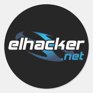 elhacker.net black runder aufkleber
