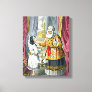 Eli, das Samuel betreffend die Vision, von fragt Leinwanddruck
