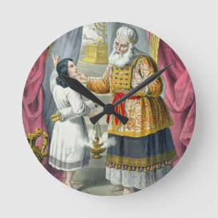 Eli, das Samuel betreffend die Vision, von fragt Runde Wanduhr
