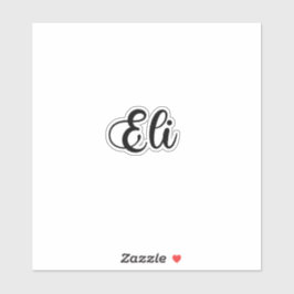 Eli Name - Handgeschriebene Kalligrafie Aufkleber