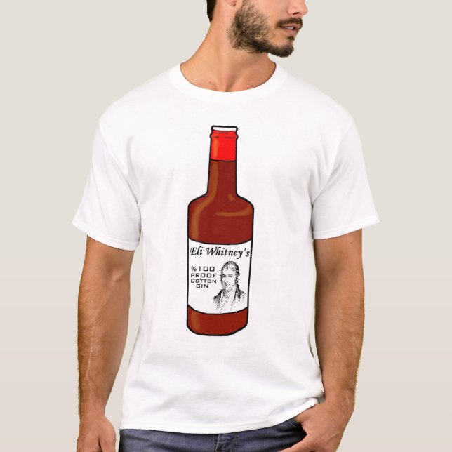 Eli Whitneys 100 Beweis-Entkörnungsmaschine T-Shirt (Vorderseite)