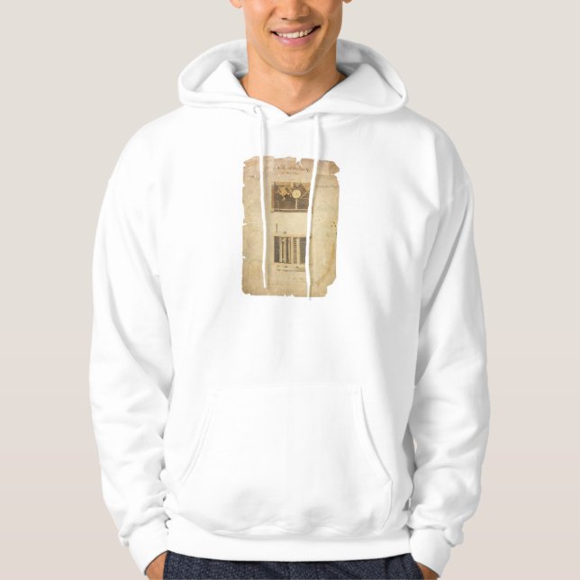 Eli Whitneys Patent für die Entkörnungsmaschine im Hoodie (Vorderseite)