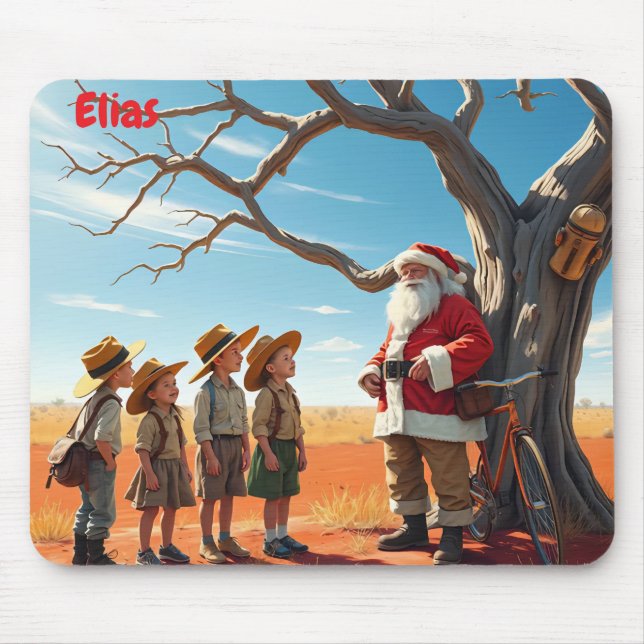 ELIAS ~ AN OUTBACK AUSSIE - Weihnachten Mousepad (Vorne)