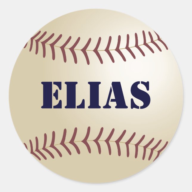 Elias Baseball Sticker / Siegel (Vorderseite)