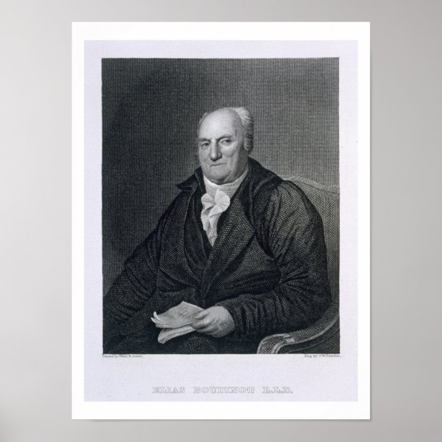 Elias Boudinot, in Gravur von John Wesley Paradise Poster (Vorne)