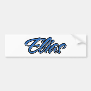 Elias Name blue Aufkleber Sticker Autoaufkleber