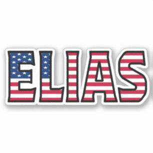 Elias Name Vorname USA Sticker Stickerset