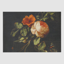 Elias van den Broeck, Still Life with Rose Tissu Seidenpapier