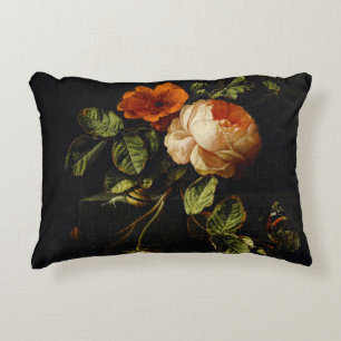 Elias van den Broeck, Stillleben mit Rose Dekokissen