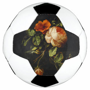 Elias van den Broeck, Stillleben mit Rose Fußball