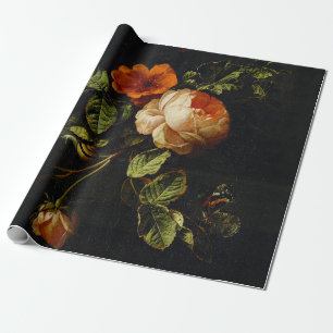 Elias van den Broeck, Stillleben mit Rose Geschenkpapier