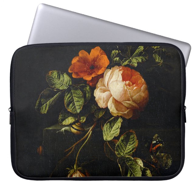 Elias van den Broeck, Stillleben mit Rose Laptopschutzhülle (Vorderseite)