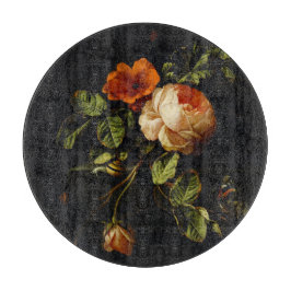 Elias van den Broeck, Stillleben mit Rose Schneidebrett
