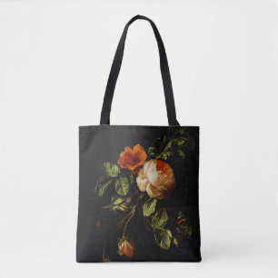 Elias van den Broeck, Stillleben mit Rose Tasche