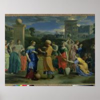 Eliezer und Rebecca am Brunnen, 1648 (Öl auf Canv