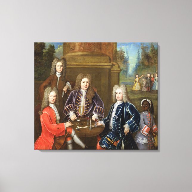 Elihu Yale (1648-1721) der zweite Herzog von Devon Leinwanddruck (Vorderseite)