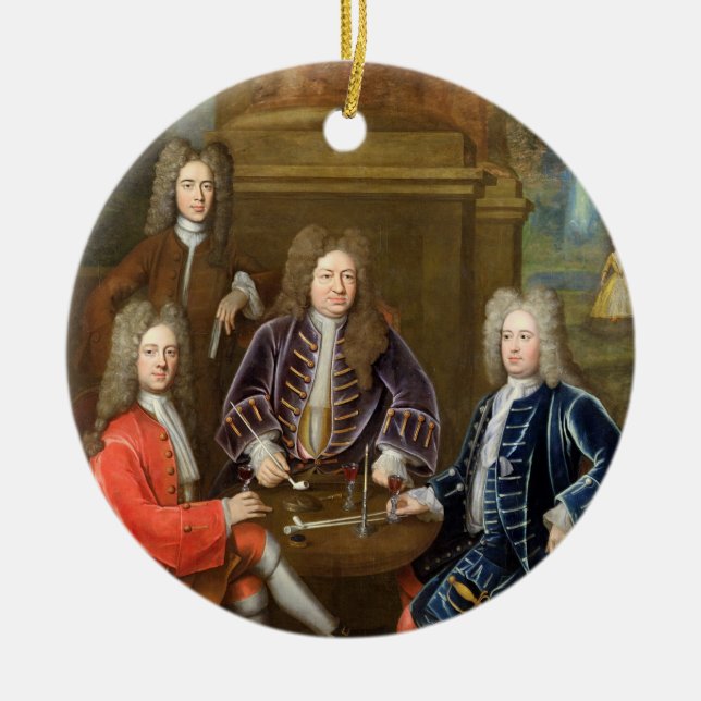 Elihu Yale (1648-1721) der zweite Herzog von Keramik Ornament (Vorne)