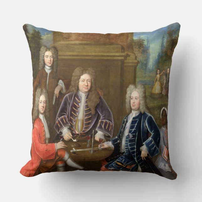 Elihu Yale (1648-1721) der zweite Herzog von Kissen (Vorderseite)