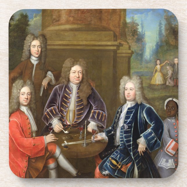 Elihu Yale (1648-1721) der zweite Herzog von Untersetzer (Vorderseite)