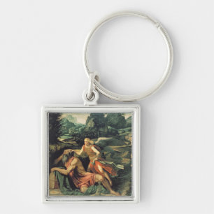 Elija besuchte durch einen Engel, c.1534 Schlüsselanhänger