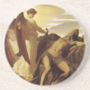 Elija in der Wildnis von Lord Frederic Leighton Getränkeuntersetzer