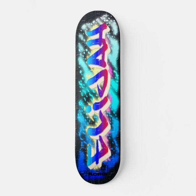 ELIJAH Customisé Graffiti Skateboard (Recto)