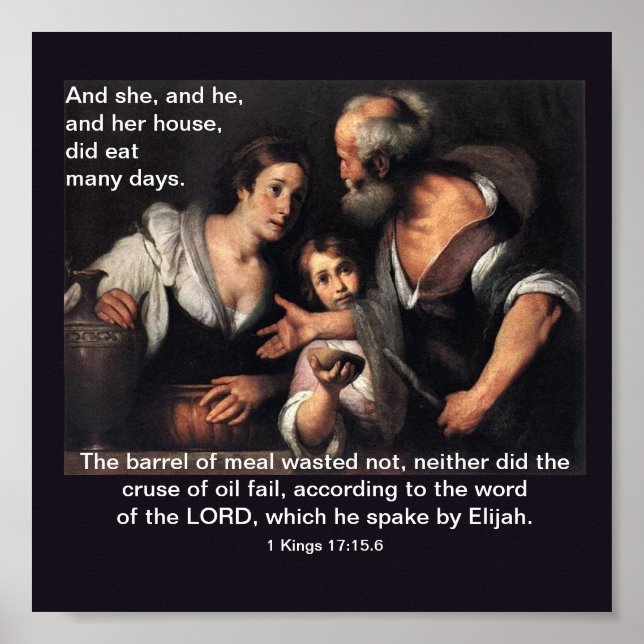 Elijah et la veuve de Zarephath - Poster (Devant)
