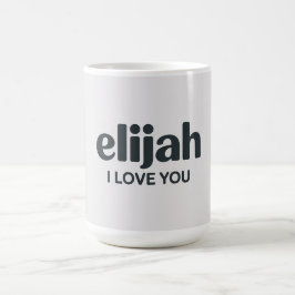 Elijah ich liebe dich kaffeetasse