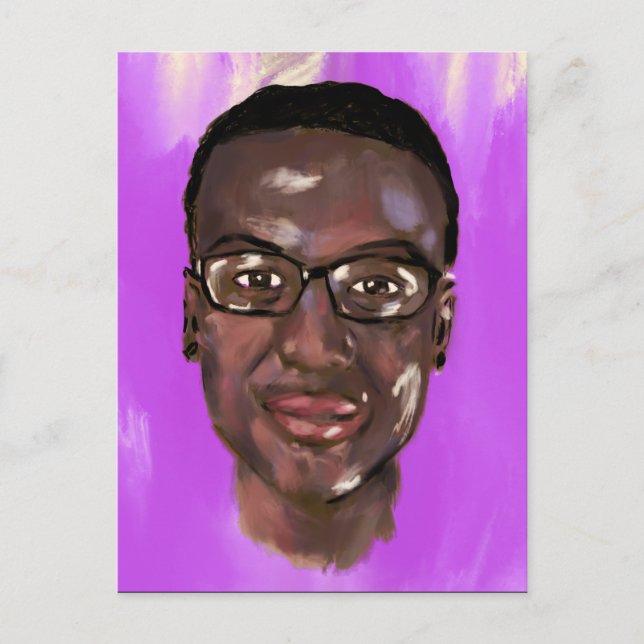 elijah mcclain Gemälde Postkarte (Vorderseite)