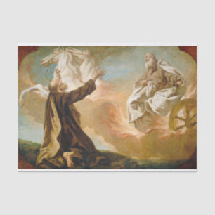 Elijah nahm in einem Feuerturm von G. Angeli auf Seidenpapier