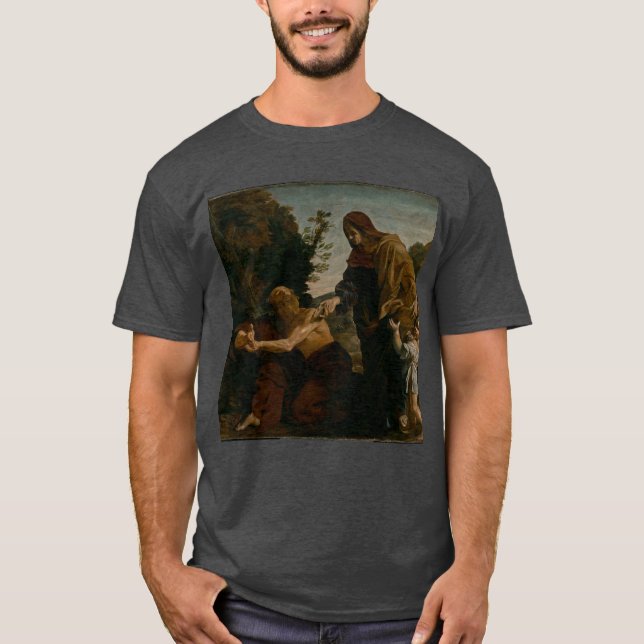 Elijah Receiving Bread from the Widow of Zarephath T-Shirt (Vorderseite)