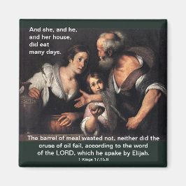 Elijah und die Witwe von Zarephath - Magnet