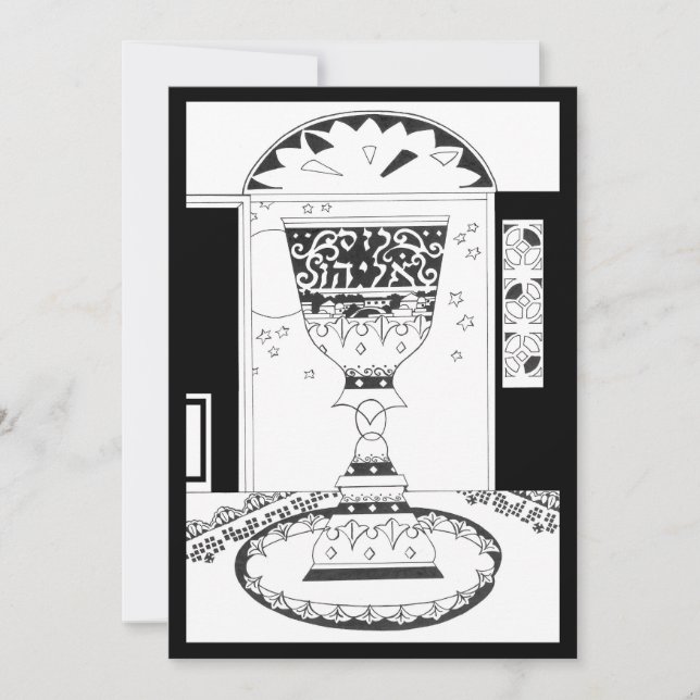 Elijahs Cup: Ein Pessach will Karte (Vorderseite)