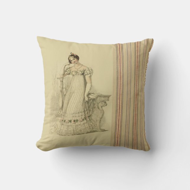 Elinor, Jane Austen  Notstandselfenbein Kissen (Vorderseite)