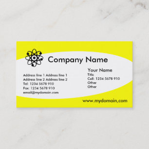 Eliptisch - gelb visitenkarte