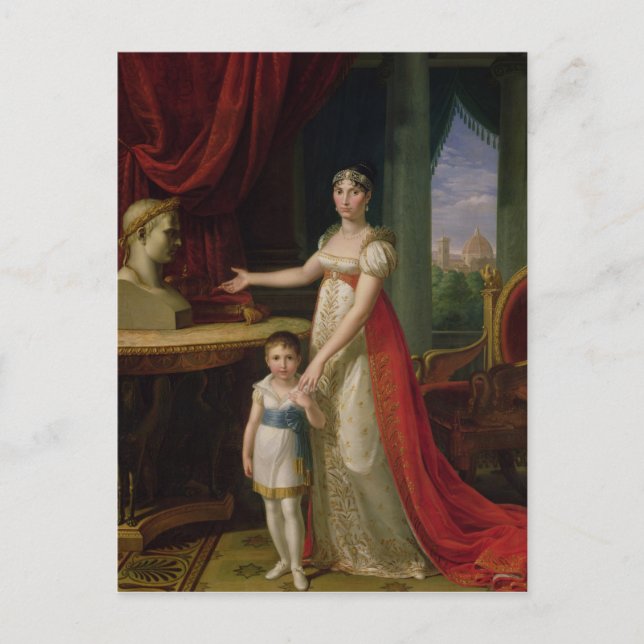 Elisa Bonaparte Großherzogin der Toskana Postkarte (Vorderseite)
