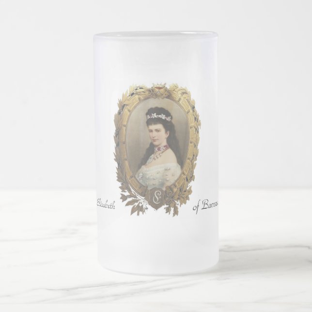 Elisabeth der Bayern-Tasse Mattglas Bierglas (Mittel)