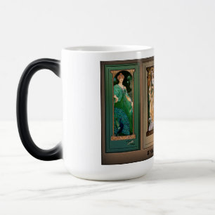 Élisabeth Sonrel Art Nouveau Maiden Bird Series Verwandlungstasse