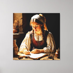 "Elisabeth", "The Young Gelehrte" Leinwanddruck
