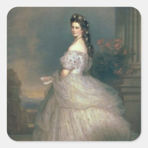 Elisabeth von Bayern Quadratischer Aufkleber