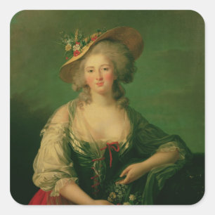Elisabeth von Frankreich genannt Madame Elizabeth Quadratischer Aufkleber