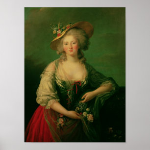 Elisabeth von Frankreich rief Madame Elizabeth an Poster